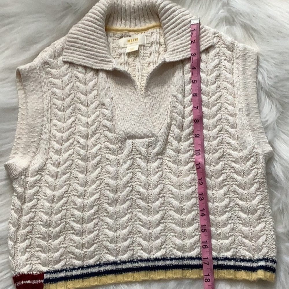 ANTHROPOLOGIE MAEVE Cable Knit Vest - Picture 12 of 14